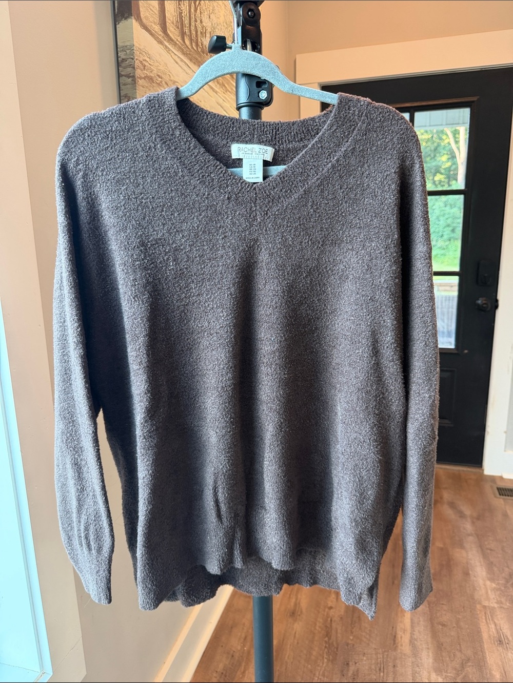 Rachel Zoe women’s  Brown V-Neck Sweater
